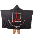 Wholesale Amazon personalized custom print Sherpa wearable hooded blanket